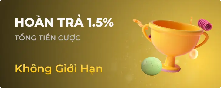 Ưu đãi hoàn trả 1.5% mỗi ngày tại QQ88